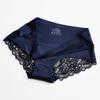 Ladies Sexy Lace Panties  One Oiece Ice Silk Seamless Low-waist Briefs