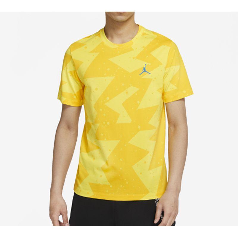 Jordan Printed Poolside Short Sleeve T-Shirt Men Tops Yellow CJ6216-728