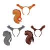 Squirrel Ear Heandband and Squirre Tail for Kid Adult Halloween Cosplay Parties