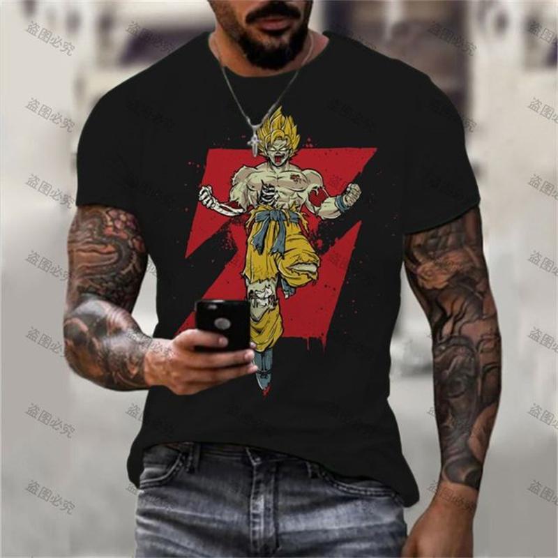 Dragon Ball Z Kid Goku Chibi Printed T-Shirt Summer Casual Short Sleeve Anime Tee Adult and child role-playing T-shirts