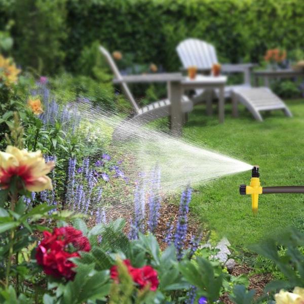 Sistem de udare pentru irigare prin rotație pentru stropitori de grădină la 360°, instrument de duză de pulverizare pentru seră