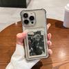 Transparent Card Wallet Slot Bag Holder Case For iPhone 16 15 14 13 12 11 Pro Max Mini X XR 7 8 Plus Clear Shockproof Soft Cover