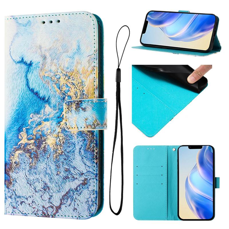 Marble Case for Google Pixel 11 10 9 Pro XL 10A 9A 8A 8 7 7A 6 6A 5A 4A 5 Pro Paint Cases Leather Wallet Flip Phone Cover Capa