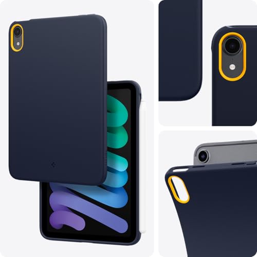 Spigen iPad mini 7 (A17 Pro, 2024, 7th Generation) / iPad mini 6 (2021, 6th Generation) Case, Apple Pencil Compatible, Shockproof Slim Tablet Cover -