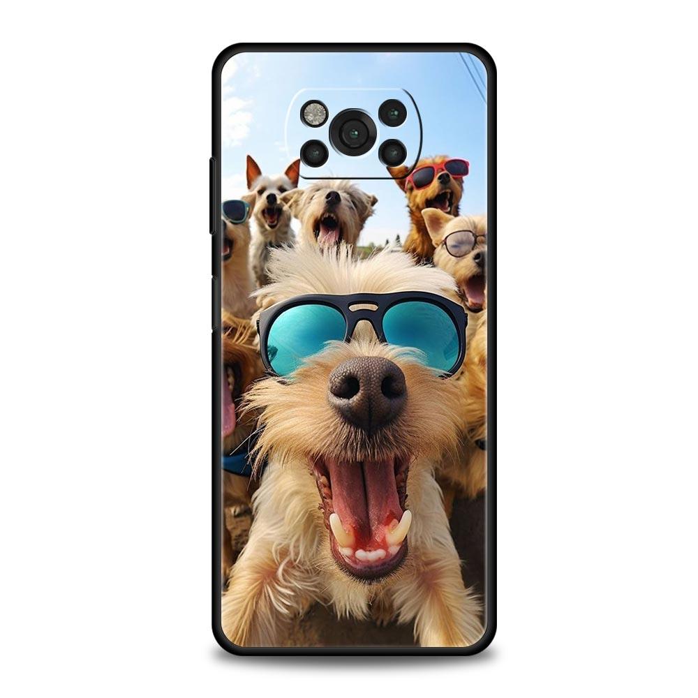 Animal selfie art Phone Case For For Xiaomi Poco X6 X5 Pro X4 X3 NFC F5 Pro F4 F3 GT M5 M4 Pro 5G M3 C51 C50 C55 Soft Cover
