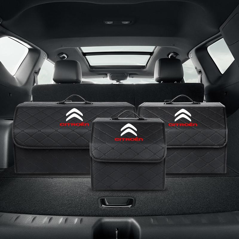 XKJC9 Car Trunk Organizer Box Large Capacity Auto Multiuse Tools Storage Bag Stowing Tidying For Citroen C1 C2 C3 C4 C5 C6 C8 C4L DS3