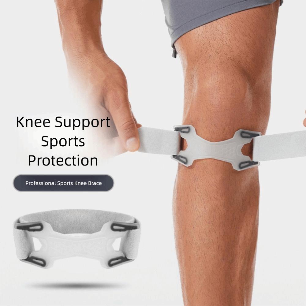 1Pair Breathable Knee Patella Support Adjustable Sport Knee Wrap Fitness Supports Sports