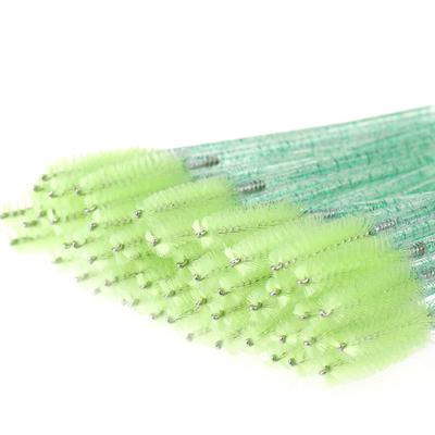 50Pcs Disposable Eyelash Brush With Rod Eyebrow Comb Makeup Brush
