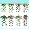 Green Wall Hanging Plant With 3d Printed Leaves For Home Decor And Photography