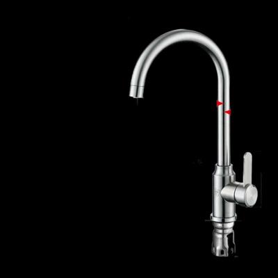 304 Stainless Steel Single Cold Kitchen Sink Faucet