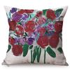Floral Oil Painting Europe Vibe Home Decor Chair Cushion Cover Cherry Blossoms Garden Cotton Linen Sofa Pillow Case Cojines