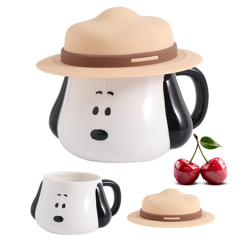 

Snoopy Mug with Popular Gift for Wedding Cute Lid, Large, Approx. 360ml, Women, Gift, Stylish, белый