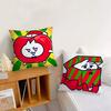 Funny Rabbit Christmas Cartoon cushion cover Pillow Cover Decoration Room Home Sofa living Office Car Nordic Simplicity