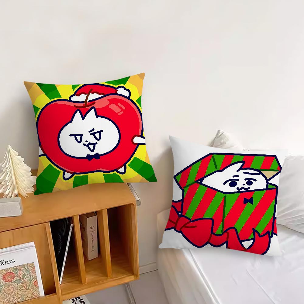 Funny Rabbit Christmas Cartoon cushion cover Pillow Cover Decoration Room Home Sofa living Office Car Nordic Simplicity