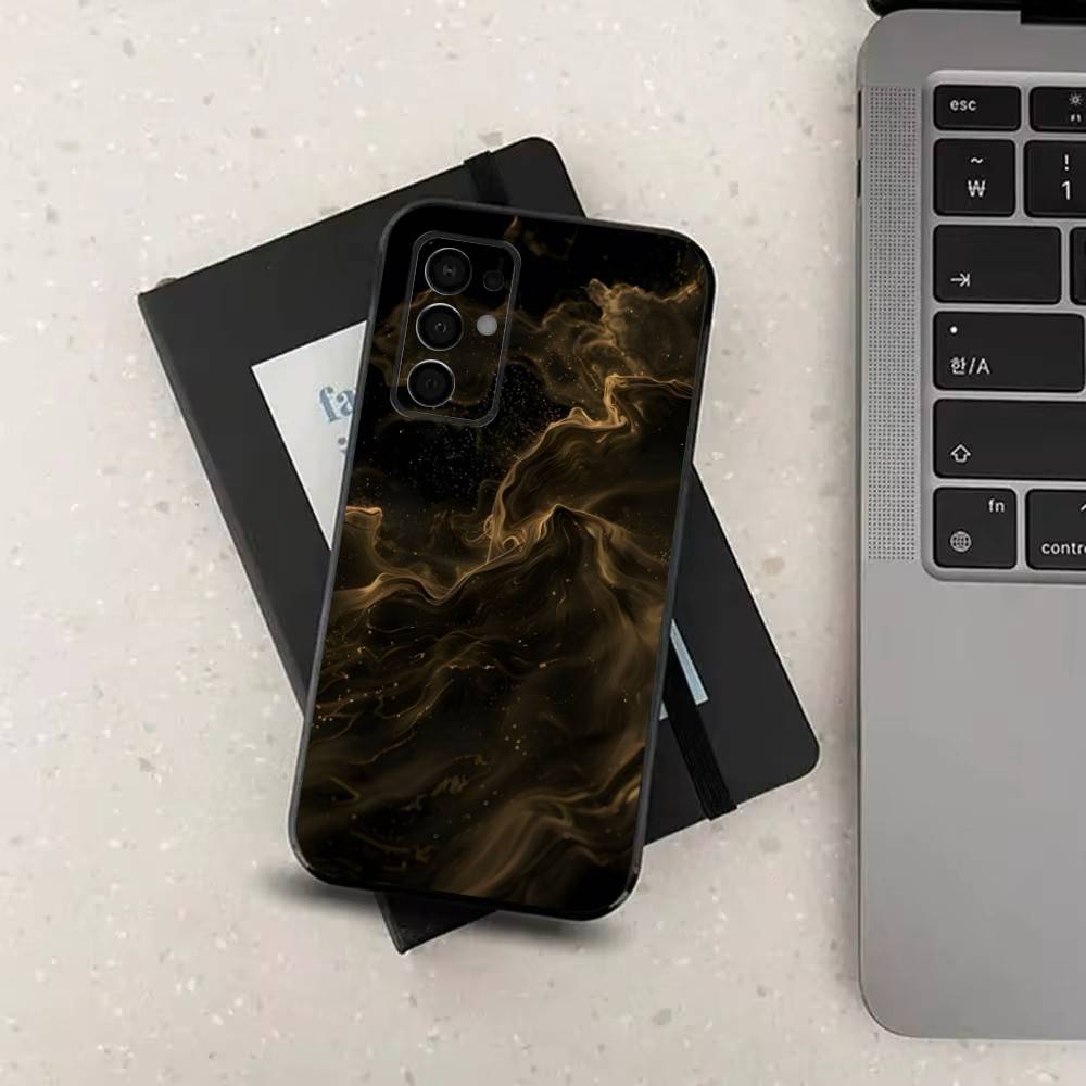 

Black White Gold Pattern Case For Samsung Galaxy A91,A80,A73,A72 ,A71,A53A52,A32 ,A31A22,A21s,A20,Black Cover Samsung a21
