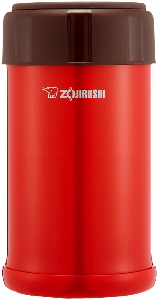 Zojirushi Stainless Steel Cook Food Automatic Heat and Cold Cooking Insulated Lunch Tomato & Jar, Insulation, Jar, 750ml, Red, SW-JA75-RV