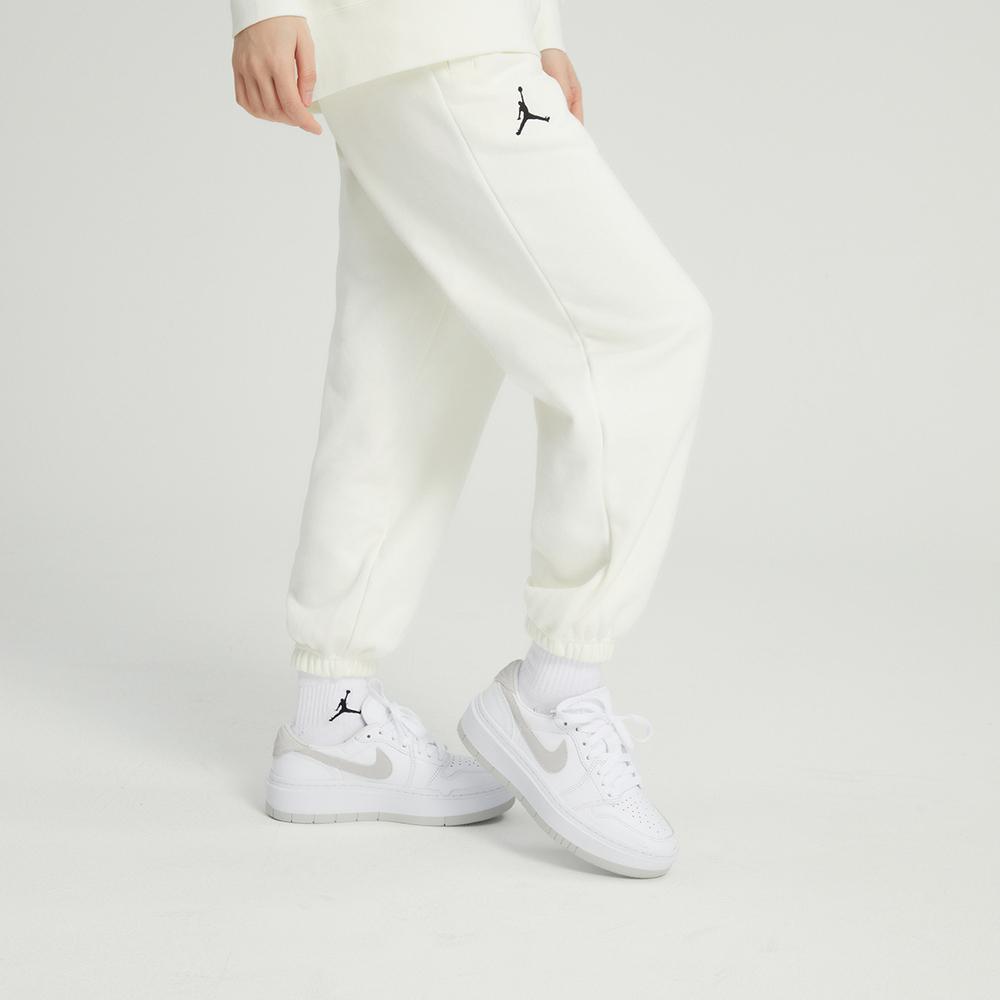 New JORDAN Valentine's Day Knitted Sweatpants Women's Sail White FD4804-133