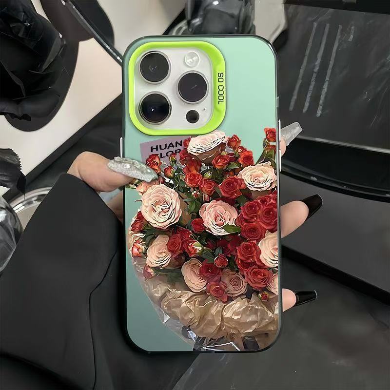 Romantic Rose for Iphone17 Mobile Phone Case Apple 16pro Europe and America 14promax13 Girl 15 Beautiful