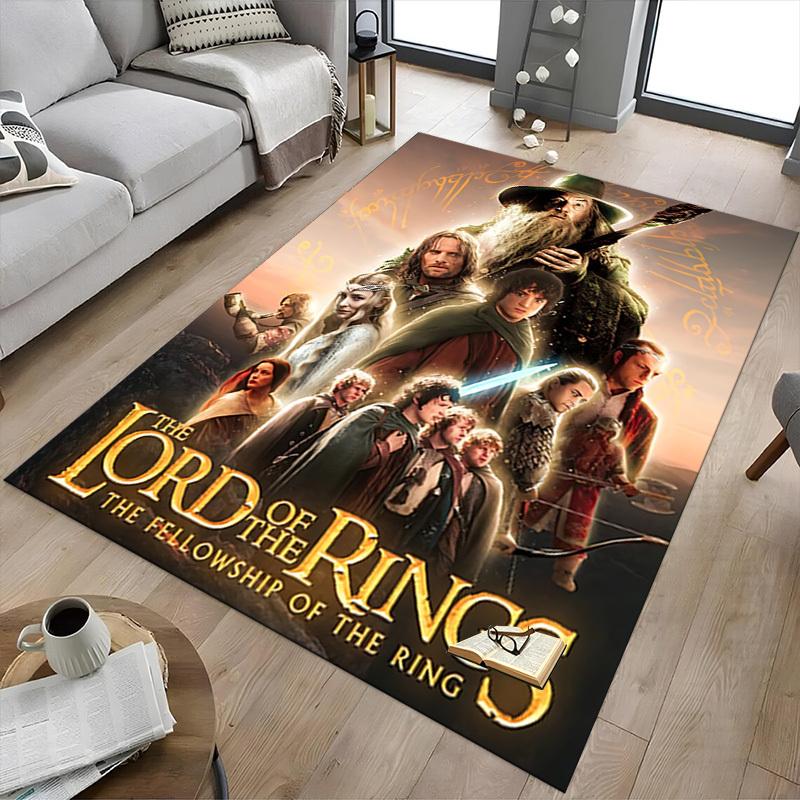 1pc Lord of the Rings Fellowship of the Ring Carpet, for Home & Office Decor, Desk Chair Carpet, Festive GiftL1433
