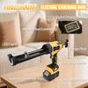 Electric Caulking Gun 10oz/300ml Cordless Silicone Sealant Glue Gun 6 Speeds Sealing Filling Tool For Dewalt 20V Battery Pin