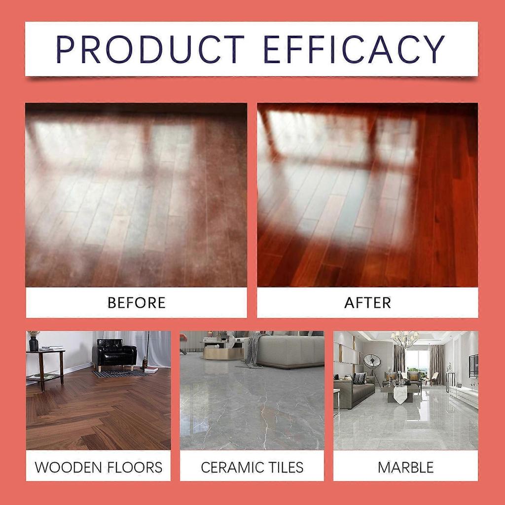 Floor Cleaner, Powerful Decontamination Floor Cleaner, 100ml Laminate Floor Polish Tile Cleaner, Wooden Floor Cleaner