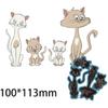 Cute Cats Metal Cutting Dies Handmade Crafts DIY Scrapbooking Embossing Supplies for Children Kids Girls