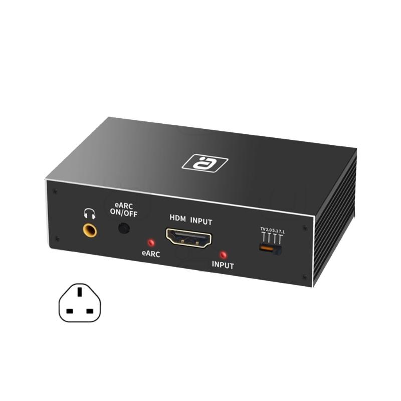 8k HDMI2.0b Audio Extractor Audio Switcher eARC Splitter 7.1CH DSTHD AUX Coaxial Optical DAC DecodingCEC HDCP