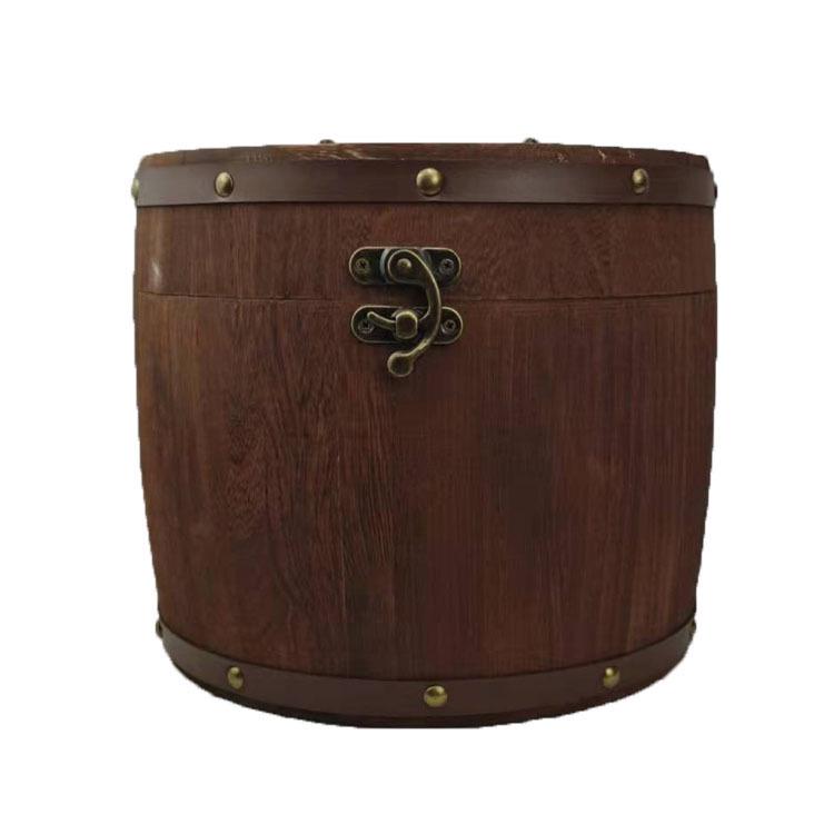 

Бочка для хранения чая пуэр из цельного дерева – с сильно обожженной отделкой, держатель для рассыпного чая и органайзер для украшений