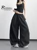 Women's High-Waisted Wide-Leg Korean Style Spring Pants - White, Slimming, Casual Student Outfit (2026)