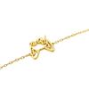 Custom Pet Name Bracelet with Hollow Cat & Dog Ears - Stainless Steel Titanium Jewelry