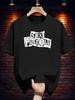 Casual Cotton T-shirt with Bold "SEX PISTOLS" Print - Short Sleeve