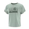 SALOMON Soft Comfortable Simple Short Sleeve T-Shirt Unisex Tops Green C25503