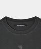MAISON MINED Cross Gun Graphic Half T Charcoal