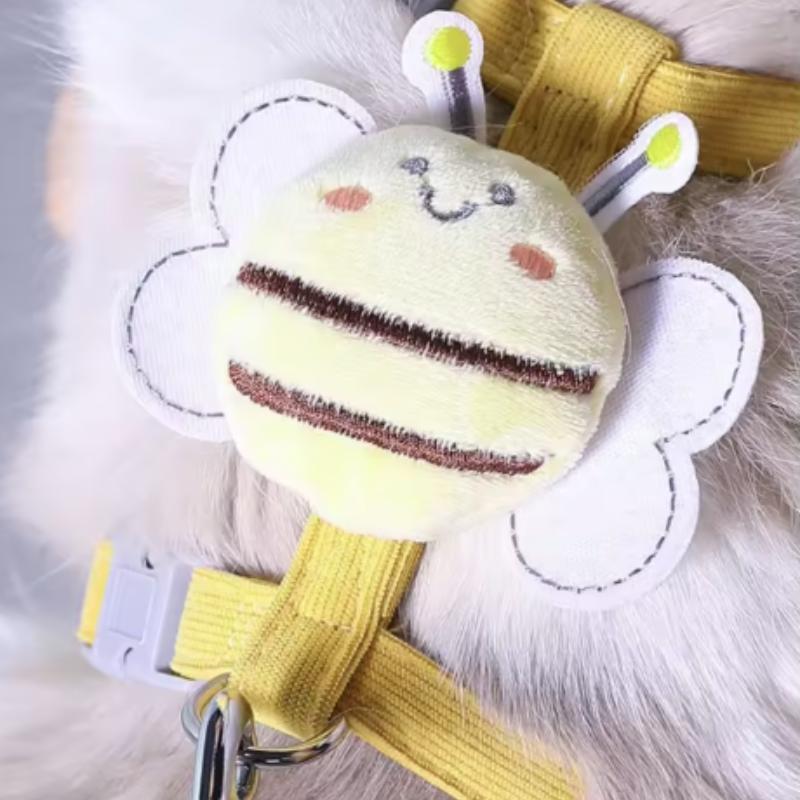 Verstellbares Katzen-Geschirr-Leinen-Set für kleine Hunde Welpenweste Outdoor-Geh-Leine Französische Bulldogge Chihuahua Bequemes Haustiergeschirr