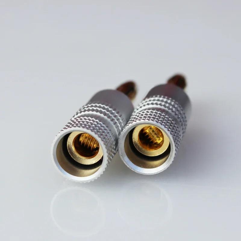 2/4/8/10/20/40pcs Banana Connector 4mm Speaker Banana Plugs 24K Copper Gold Plated 4mm Banana Jack Match with 4mm Binding Post