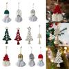 Crocheted Christmas Tree for Home Decor New Year Holiday Sign Knitting Gnome