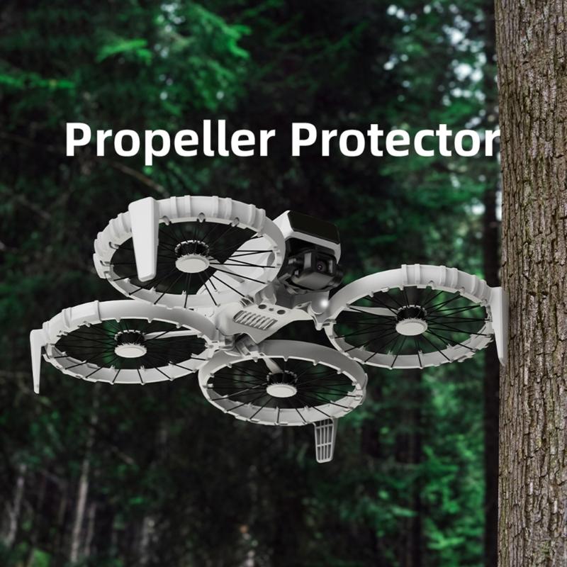 Integrated Bumper Guard For Flip Drones Propellers Protections Toolless Storage Shock Absorbing Drones Accessory
