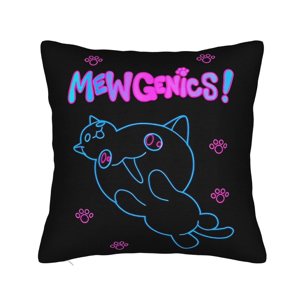 Mewgenics  Roguelike Hit Mutant Feline Square Pillow Cases  Cushion Covers Vintage Zipper Decor Pillowcase for Sofa cm