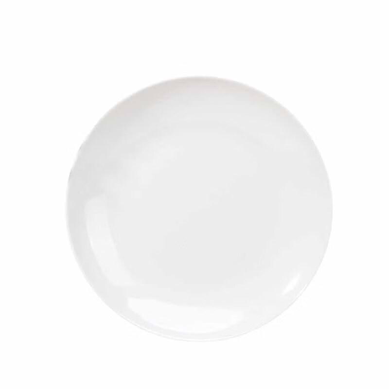 Jingyu 11-inch White Melamine Round Dinner Plate (20-Pack)