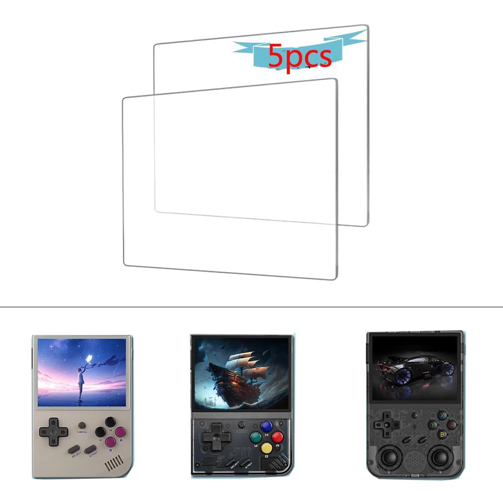 HD Tempered Glass Protector Film for Anbernic RG35XX, RG353VS, Miyoo Mini Plus, R33S, 3.5 inch Screen Handheld Game Console New
