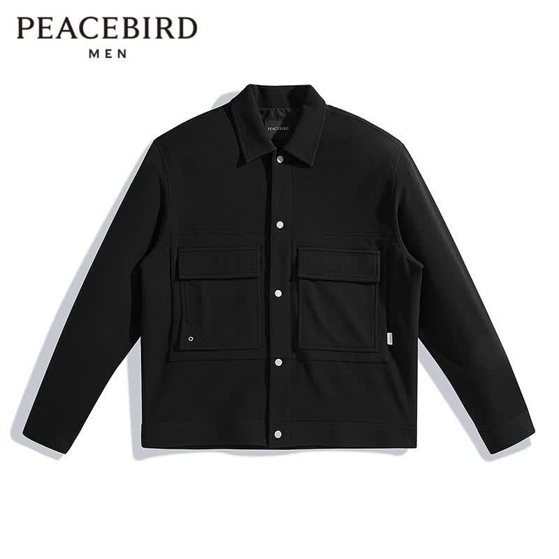 PEACEBIRD Men s CNY New Year Series Lapel Jacket 2XL