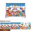 Cocomelon Family Photography Backdrops With Bright Colors For Party Decoration 120*80cm