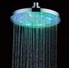 Soffione Doccia Pioggia Lusso Bagno Alta Pressione LED Cambia Colore Rotondo Fisso da 8 Pollici con Luce LED
