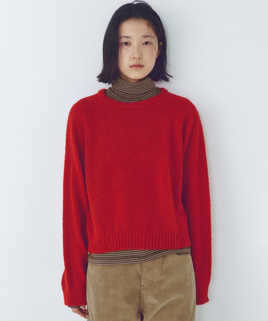 CITTA Essential Alpaca Wool Round Knit_Ctk251(Red)