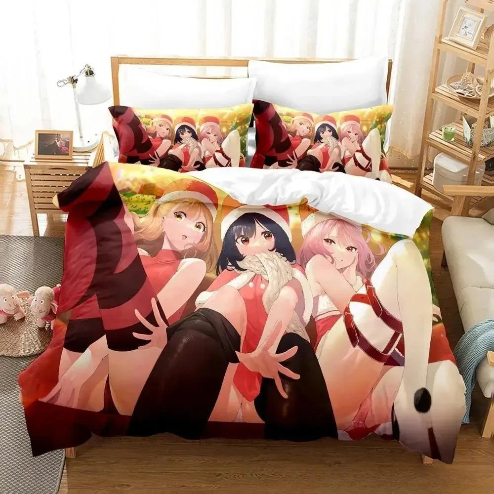 3D Bear Print Digital Print Polyester Bedding Sets,Girl's Cover,Boys Duvet Cover Set For Teens, Queen Cover Pillowcase