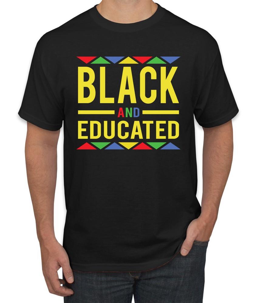 Черная И Образованная Черная История Месяц Мужская Графическая Футболка Унисекс Футболка S