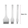 White Steel 2 5 10 Punch Prong Tool Set Lacing Stitching Chisel Set for Leather Crafts