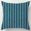 Home Decor Fashion Classic Square Pillowcase Dark Blue Geometric Pattern Car Living Room Sofa Cushion Cover Funda De Almohada,(1)