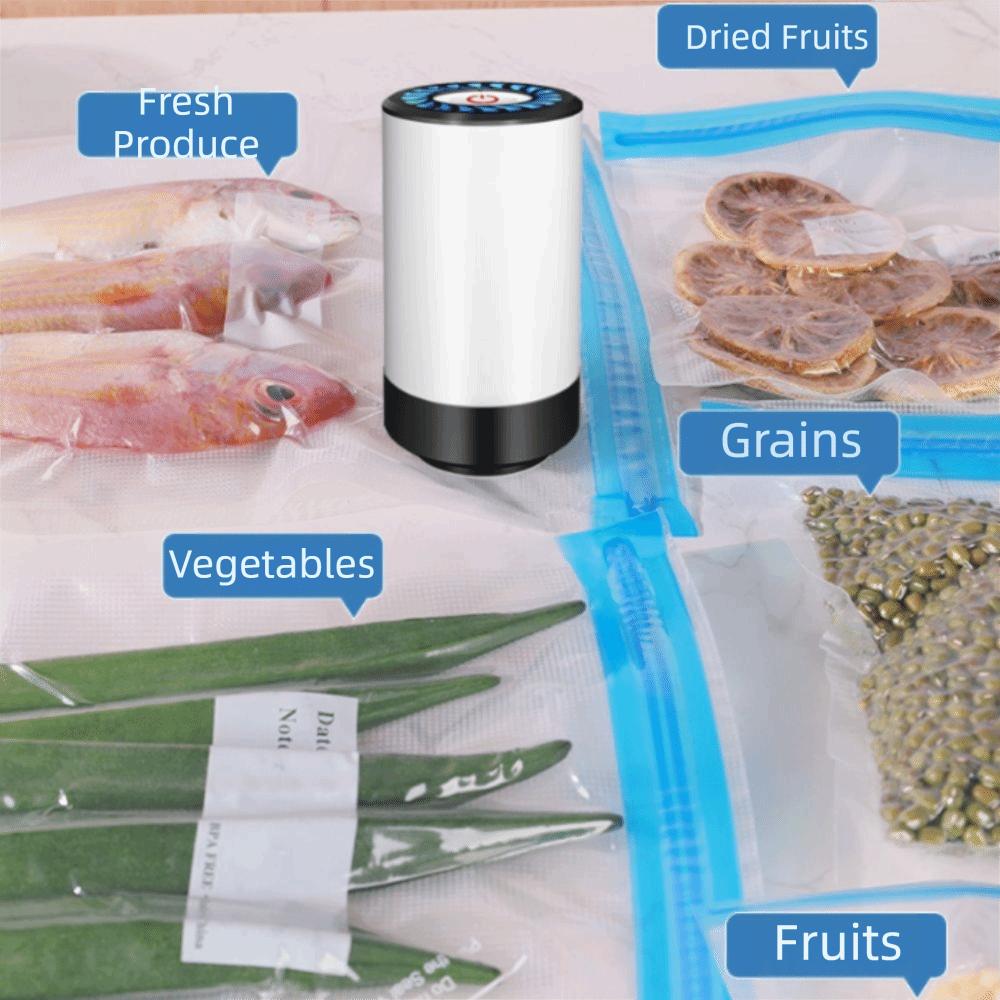 Low Noise Electric Vacuum Pump Mini Body Compressed Bag Air Pump Vacuum Bag Pump  Food Preservation