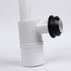 Adjustable Sink Drain Trap 1-1/4Inch Space Saving Sink Waste Trap Bathroom Drain Pipe Rotating Sink Waste Trap
